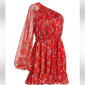 Alexis one shoulder floral print dress - Small